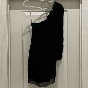 Lilly Pulitzer Black One Shoulder Dress